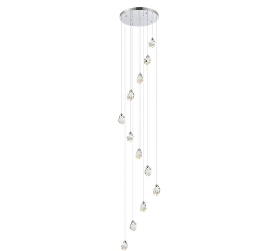 Подвесной светильник ST luce хром/прозрачный led 12x3w 3000k, SL6114.103.12
