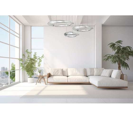 Подвесной светильник ST luce хром/прозрачный led 1x97w 4000k, SL6204.111.03