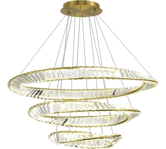 Подвесной светильник ST luce латунь/прозрачный led 1x97w 4000k, SL6204.301.03