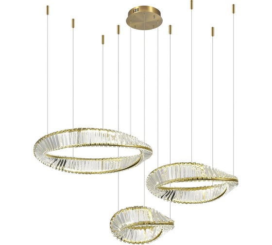 Подвесной светильник ST luce латунь/прозрачный led 1x97w 4000k, SL6204.311.03