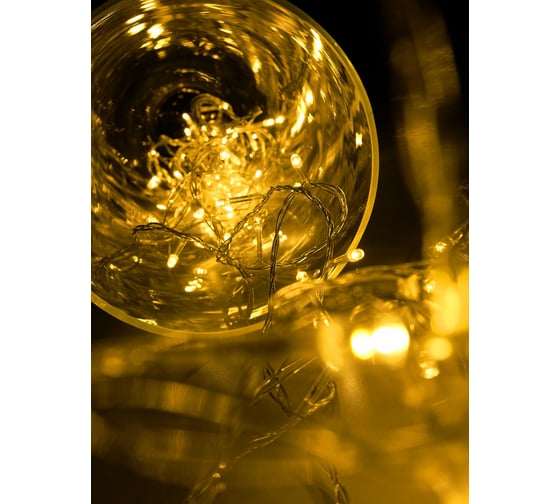 Гирлянда ФАZА DC-G01-80Y, 80 желт LED, 7.8 м, 8 реж, 3xAA (не в компл.) 5047730
