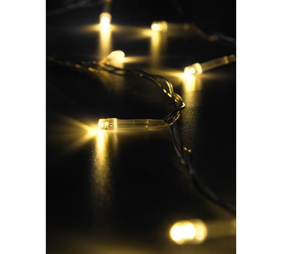 Гирлянда ФАZА DC-G01-80Y, 80 желт LED, 7.8 м, 8 реж, 3xAA (не в компл.) 5047730