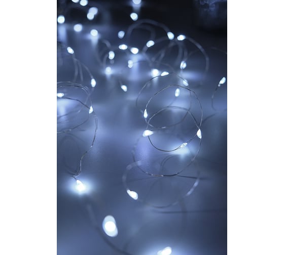 Гирлянда ФАZА DC-G03-120W, 120 бел microLED, 12.1 м, 8 реж, 3xAA (не в компл.) 5047839