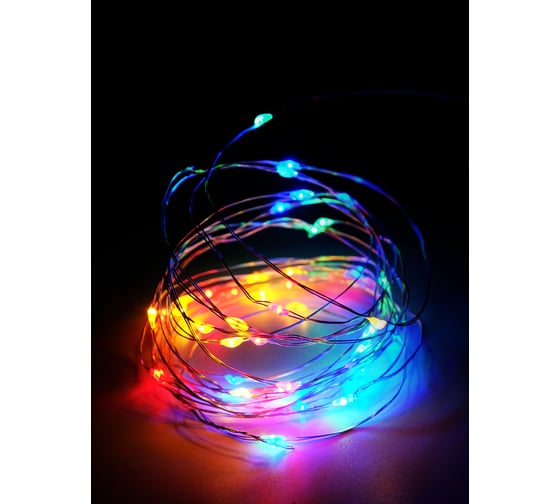 Гирлянда ФАZА DC-G03-50M, 50 мульт microLED, 5.1 м, 8 реж, 3xAA (не в компл.) 5047877