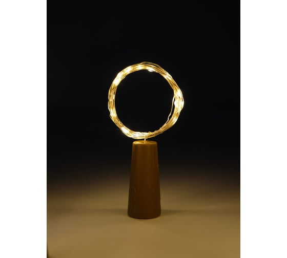 Гирлянды ФАZА DC-G04-20YS4, комплект 4 шт, Пробки, желт, 20 LED, 3xAG13 (в компл.) 5047914