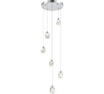 Подвесной светильник ST luce хром/прозрачный led 6x3w 3000k, SL6114.103.06