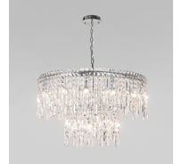 Подвесной светильник Eurosvet с прозрачным хрусталем 60160 хром a065324