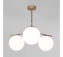 Потолочный светильник Eurosvet со стеклянными плафонами 60147/3 латунь a063853