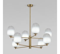 Потолочный светильник Eurosvet со стеклянными плафонами 60161/8 латунь a065609