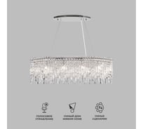 Подвесной светильник Eurosvet с прозрачным хрусталем 60159/10 хром a065323