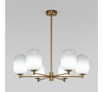 Потолочный светильник Eurosvet со стеклянными плафонами 60161/6 латунь a065611