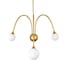 Настенный светильник (бра) ST luce золотистый/белый g9 3x5w 4000k, SL1187.201.03 2