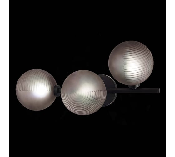 Настенный светильник (бра) ST luce черный/дымчатый g9 3x5w, SL1184.401.03