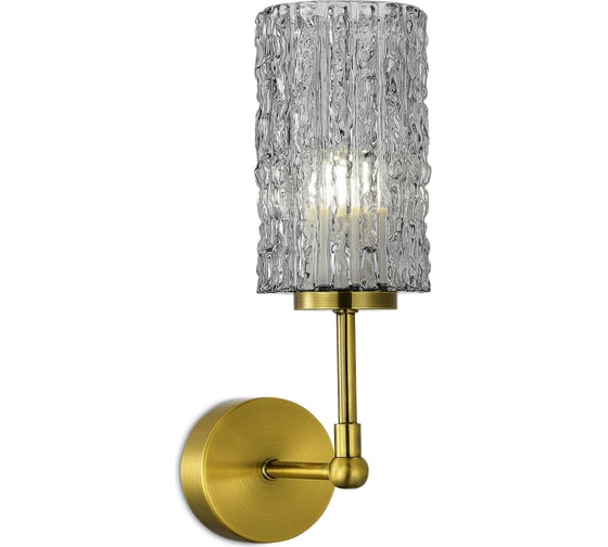 Настенный светильник (бра) ST luce латунь/дымчатый e27 1x60w, SL1240.301.01