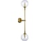 Настенный светильник (бра) ST luce золотистый/прозрачный g9 2x5w 4000k, SL1506.201.02 1