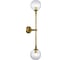 Настенный светильник (бра) ST luce золотистый/прозрачный g9 2x5w 4000k, SL1506.201.02 2