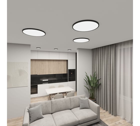 Накладной светильник DENKIRS THIN DK6524-BK