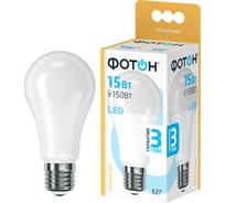 Светодиодная лампа ФОТОН LED A60 15W E27 3000K 22628