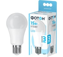Светодиодная лампа ФОТОН LED A60 15W E27 4000K 22629