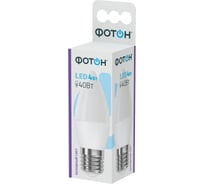 Светодиодная лампа ФОТОН LED B35 4W E27 6500K, 10 шт, 23397