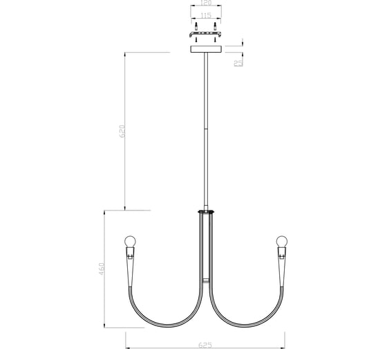 Подвесной светильник Freya branches 6хe14x40w металл никель FR5253PL-06N