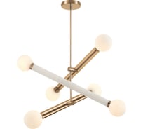 Подвесной светильник Freya cross 6хg9x40w металл золото FR5381PL-06G