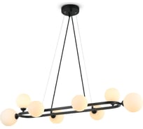 Подвесной светильник Freya globos 8хg9x25w металл черный FR5222PL-08B1