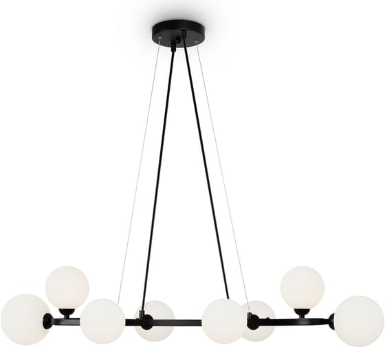 Подвесной светильник Freya globos 8хg9x25w металл черный FR5222PL-08B1