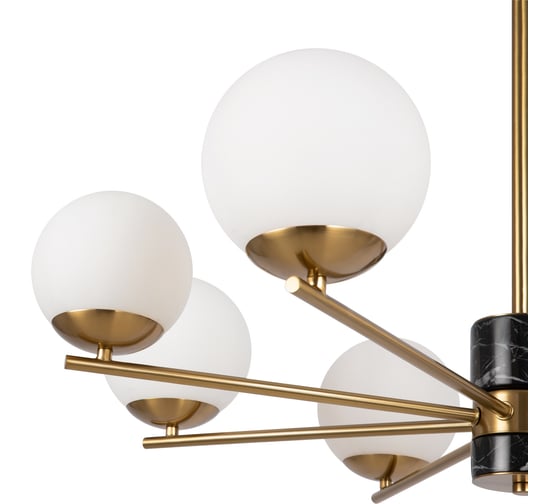 Подвесной светильник Freya marble 8хe27x60w металл латунь FR5230PL-08BS