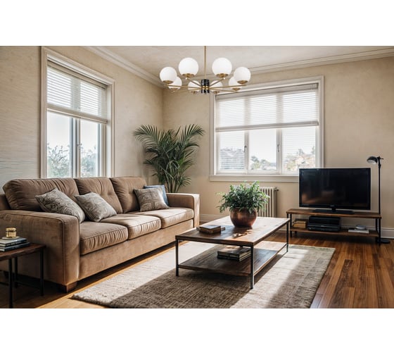 Подвесной светильник Freya marble 8хe27x60w металл латунь FR5230PL-08BS