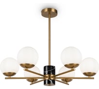 Подвесной светильник Freya marble 6хe27x60w металл латунь FR5230PL-06BS