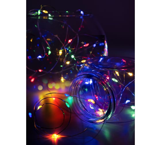 Гирлянды ФАZА DC-G05-20MS4, комплект 4 шт, мульти, 20 LED, 2xCR2032 (в компл.) 5048058