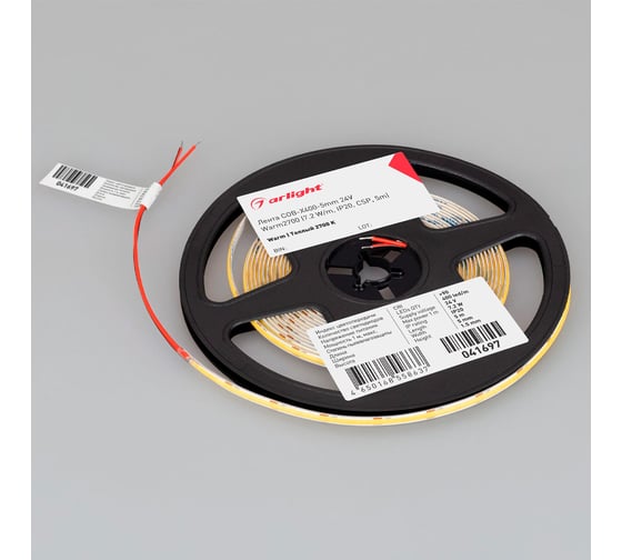 Светодиодная лента Arlight COB-X400-5mm 24V Warm2700 5м 041697