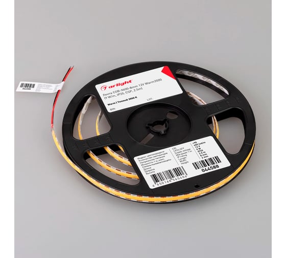 Светодиодная лента Arlight COB-X400-8mm 12V Warm3500 2,5м 044588