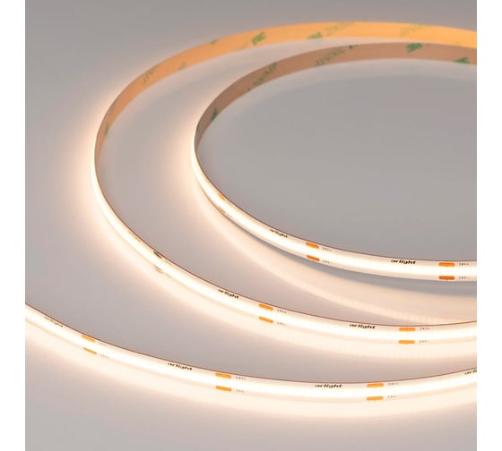 Светодиодная лента Arlight COB-X480-8mm 24V Warm3500 5м 044575
