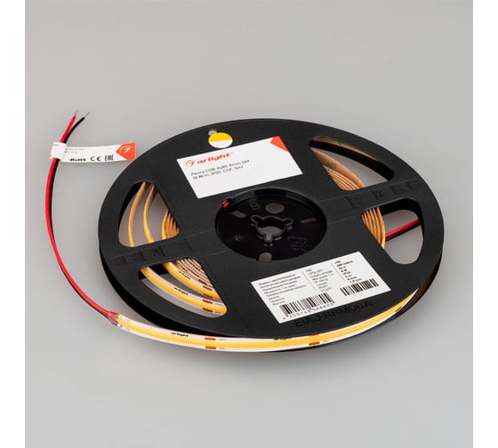 Светодиодная лента Arlight COB-X480-8mm 24V Warm3500 5м 044575