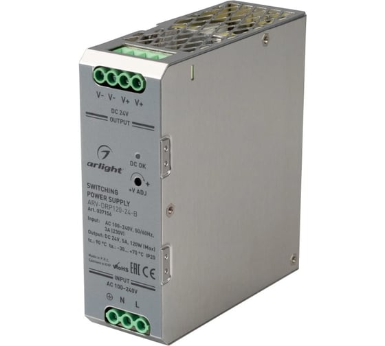 Блок питания Arlight ARV-DRP120-24-B 1шт 037156 1
