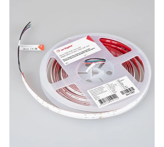 Светодиодная лента Arlight COB-X768-12mm 24V RGBW-White 5м 041787
