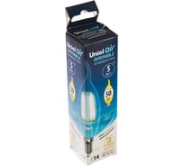Светодиодная лампа Uniel LED-CW35-5W/NW/E14/CL/DIM GLA01TR диммируемая UL-00002865