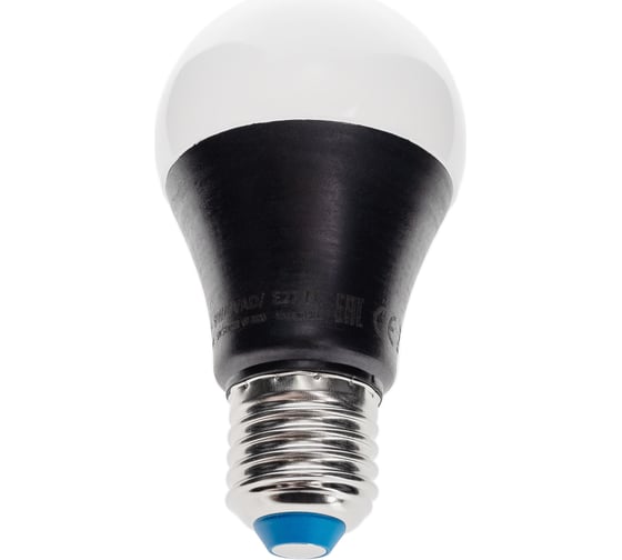 Светодиодная ультрафиолетовая лампа Uniel LED-A60-9W/UVAD/E27/FR PLZ07BK для дискотек UL-00005855