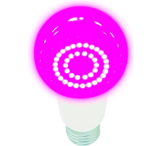 Светодиодная лампа для растений Uniel LED-A60-14W/SPSB/E27/CL PLP30WH UL-00006260