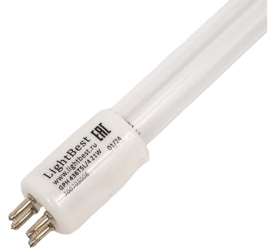 Бактерицидная лампа LightBest GPH 436T5L/4P 21W 0,425A 700709006