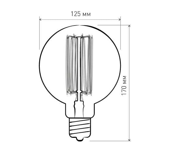 Лампа накаливания Elektrostandard G125 60W E27 a036721