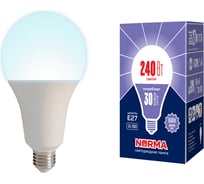 Светодиодная лампа Volpe LED-A95-30W/6500K/E27/FR/NR Форма "A", матовая Серия Norma UL-00005606