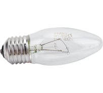 Лампа накаливания КАЛАШНИКОВО ДС B36 40Вт 230-240V E27 свечка, прозрачная C0040318