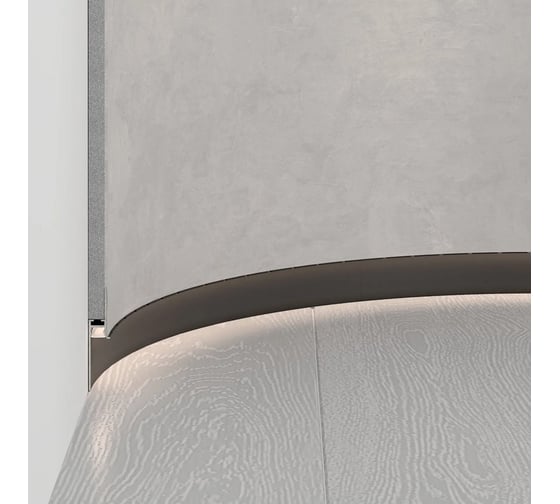 Профиль Arlight PLINTUS-FANTOM-BENT-H35-SIDE-2000 BLACK 2м 043676