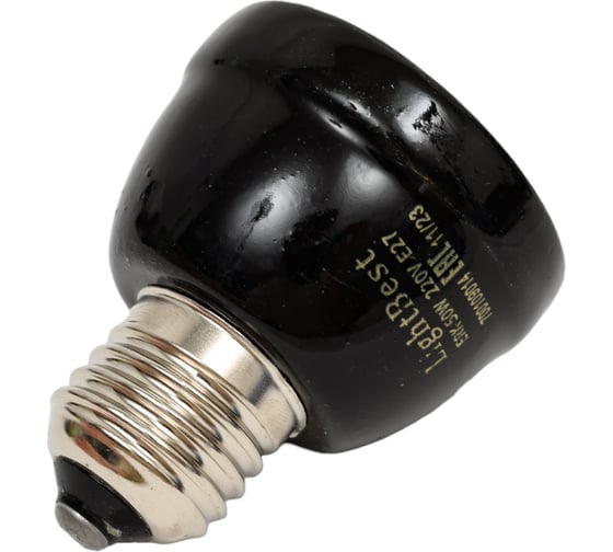Инфракрасная керамическая лампа LightBest для обогрева erk 50w 220v е27 700109014