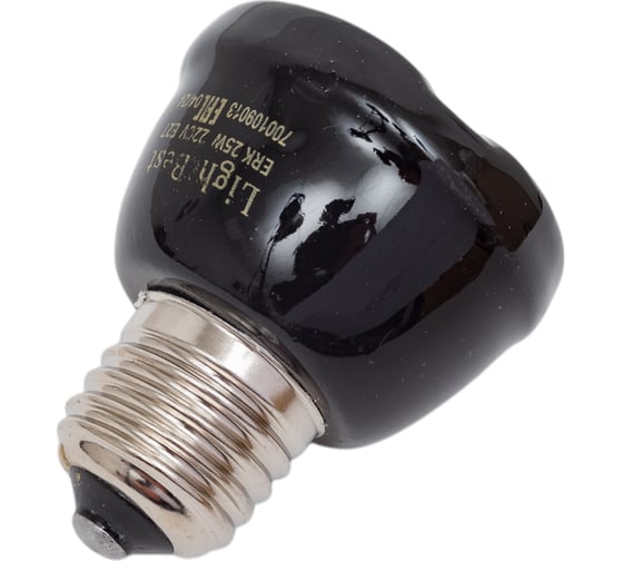 Инфракрасная керамическая лампа LightBest для обогрева ERK 25W 220V E27 700109013