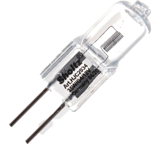 Галогенная лампа Sholtz G4 35Вт 2800K 12В HJC2034