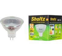 Галогенная лампа Sholtz MR16 GU5.3 20Вт 2800K 12В DIMM HMR2001